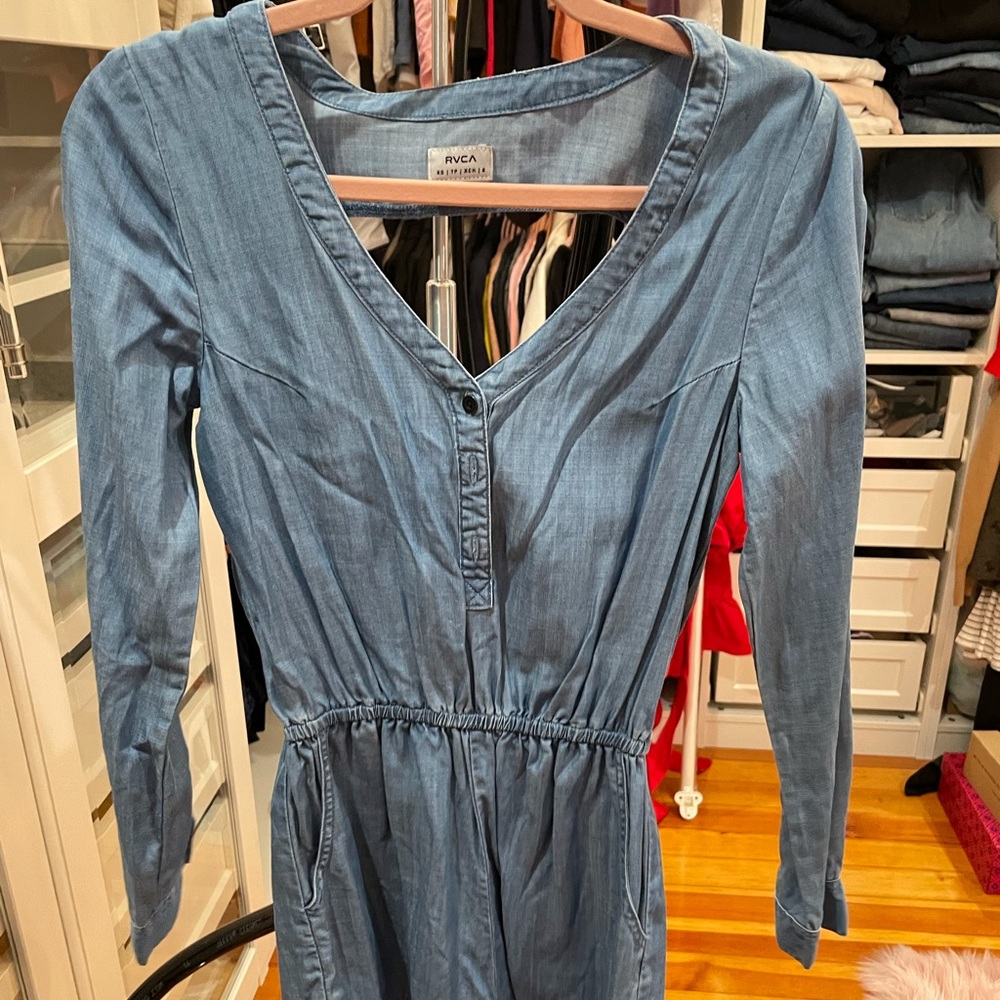 Denim romper